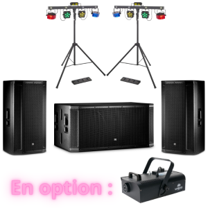 Pack soirée JBL Bass (50-150 pers)
